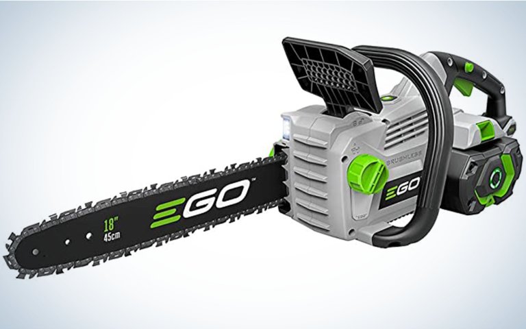  The Ego Power+ 18-inch Chainsaw is one of the best electric chainsaws.