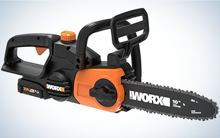  The Worx Power 20V Share is one of the best electric chainsaws.